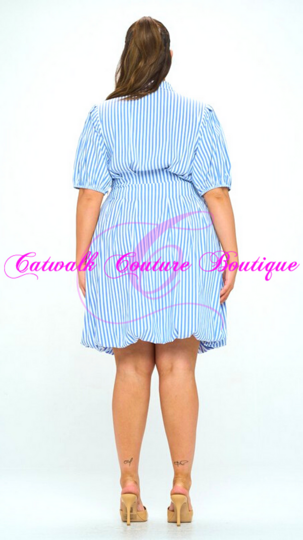 CANDY STRIPER DRESS