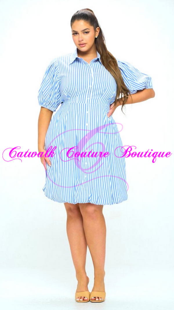 CANDY STRIPER DRESS