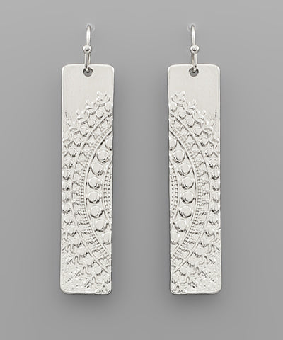 AZTEC PLATE EARRINGS