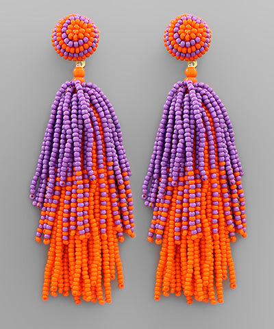 MULTI COLOR BEADED TASSEL CHANDELIER