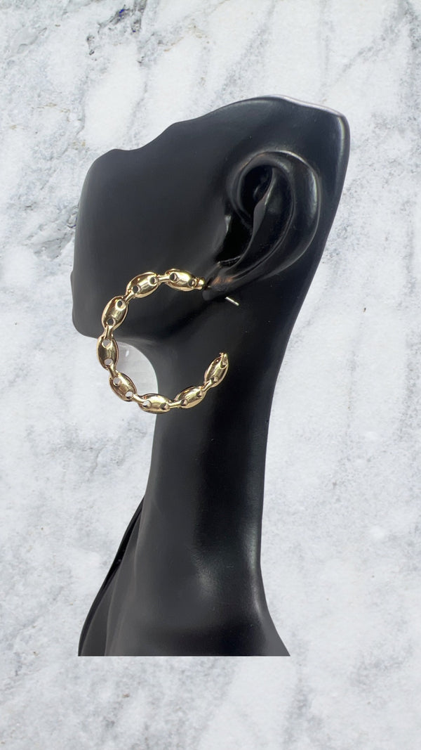 HORSEBIT HOOP EARRINGS