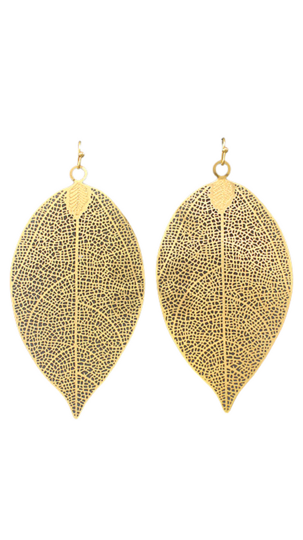 ORGANIC MINT LEAVES EARRINGS