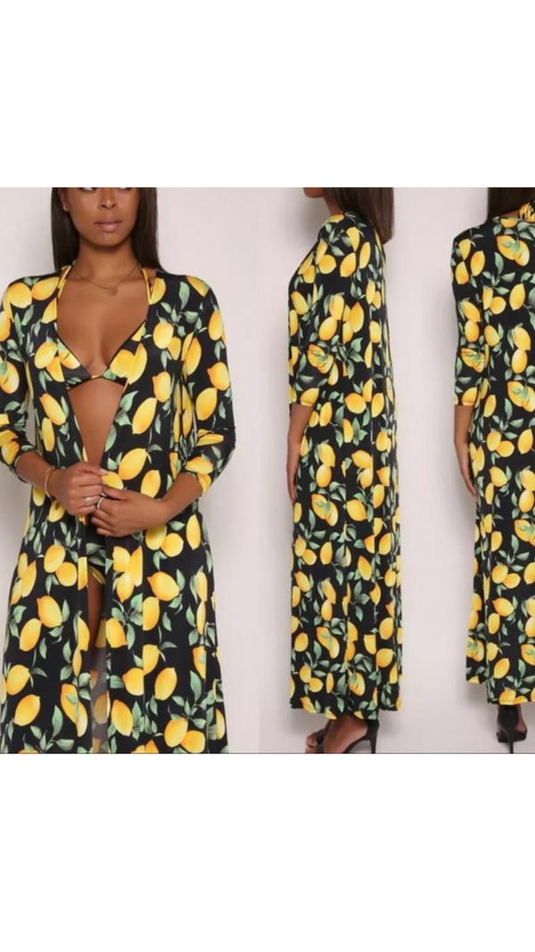 THROWING LEMONS & SHADE 3 PC SWIMSUIT SET