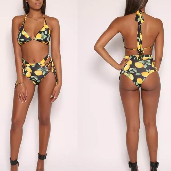 THROWING LEMONS & SHADE 3 PC SWIMSUIT SET